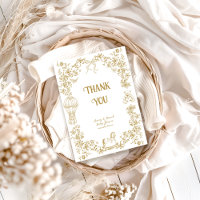 Género Neutral Toile Whimsical Floral Baby Shower