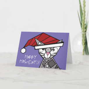 Tarjeta De Agradecimiento ¡Geo Kitty Felices Fiestas!