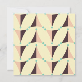 Tarjeta De Agradecimiento Geometric pattern in retro vibe