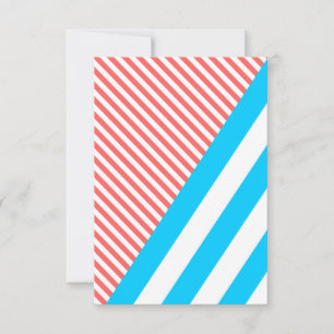 Tarjeta De Agradecimiento geométrico, abstracto, textura, patrón, rojo, azul