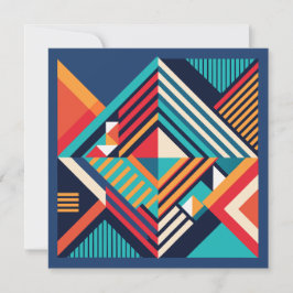 Tarjeta De Agradecimiento Geométrico Moderno