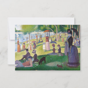 Tarjeta De Agradecimiento Georges Seurat - Domingo en La Grande Jatte