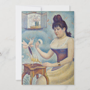 Tarjeta De Agradecimiento Georges Seurat - Joven mujer empolvándose