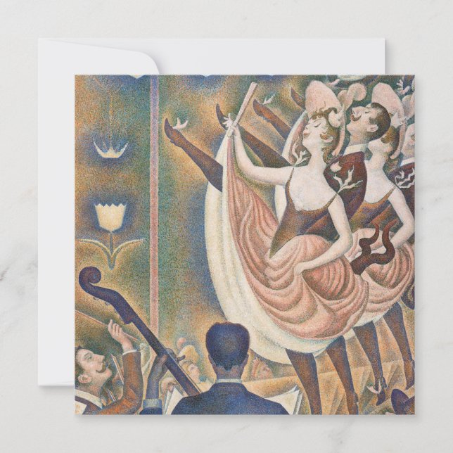 Tarjeta De Agradecimiento Georges Seurat - Le Chahut (Anverso)