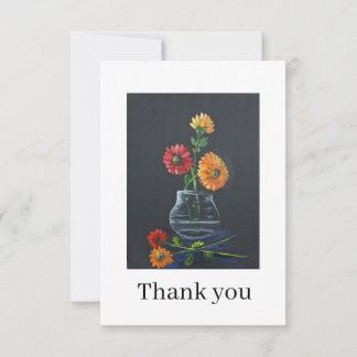 Tarjeta De Agradecimiento Gerber daisies Thank you card