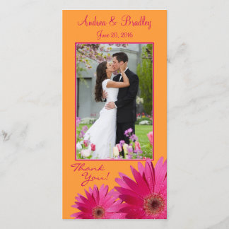 Tarjeta De Agradecimiento Gerbera Daisy Boda Gracias Fotografía