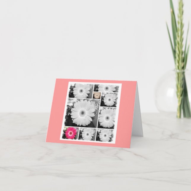 Tarjeta De Agradecimiento Gerberas (Anverso)