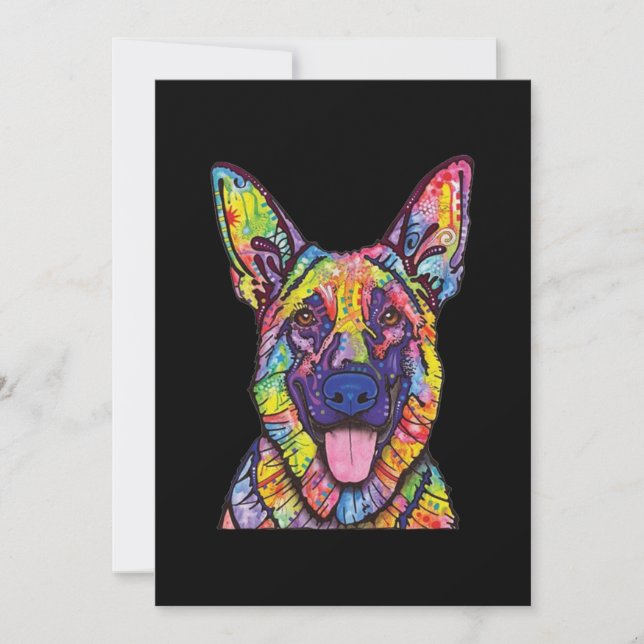 Tarjeta De Agradecimiento German Shepherd Dog Lovers (Anverso)