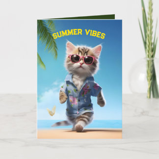 Tarjeta De Agradecimiento Getaway Kitten