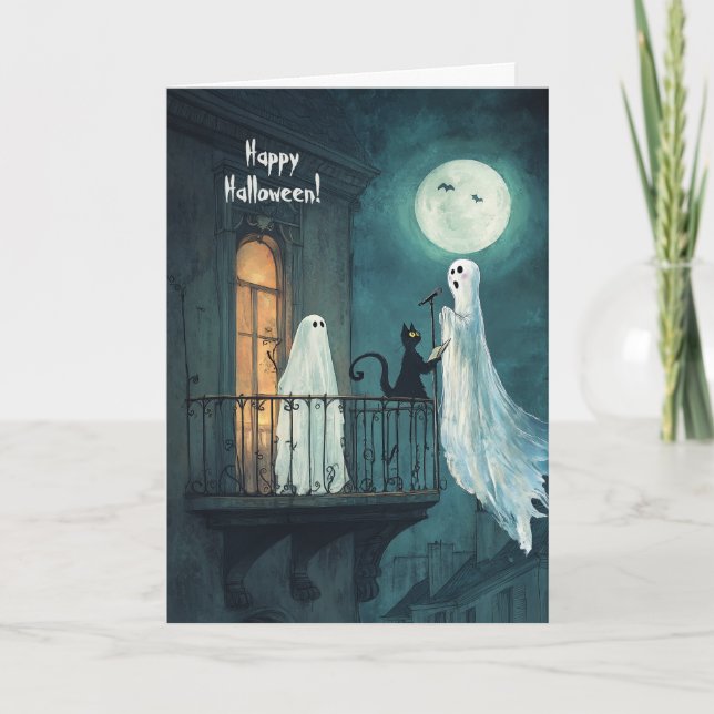 Tarjeta De Agradecimiento Ghost Serenade (Anverso)