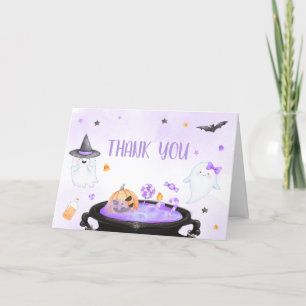 Tarjeta De Agradecimiento Ghoul Halloween Baby Shower