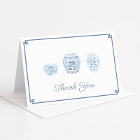 Ginger Jars de perrito azul y blanco personalizado