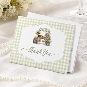 Tarjeta De Agradecimiento Gingham Personalizado Acaba de Llegar al Mercado