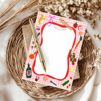 Gingham Picnic Moderno Cute PERSONALIZADO Bridal S