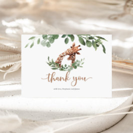 Tarjeta De Agradecimiento Giraffe Baby Shower Gracias