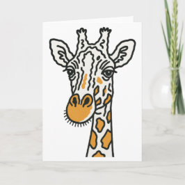 Tarjeta De Agradecimiento Giraffe Greeting card