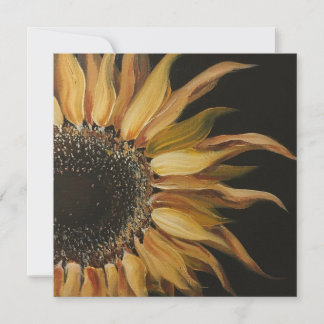 Tarjeta De Agradecimiento girasol amarillo brillante