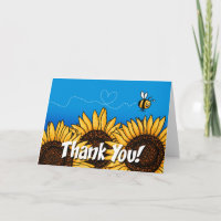 girasol de rastro de abeja - gracias