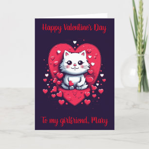 Tarjeta De Agradecimiento Girlfriend El día de San Valentín Card