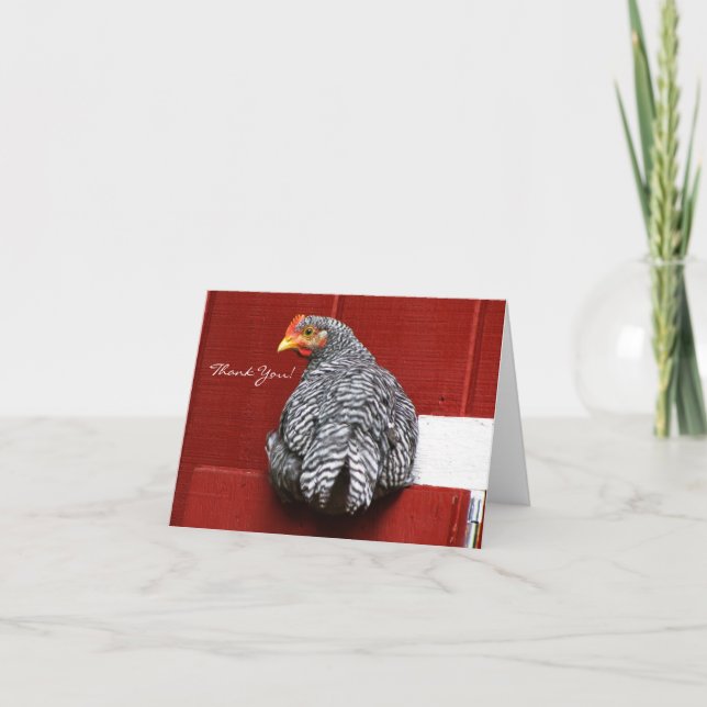 Tarjeta De Agradecimiento Giro de pollo (Anverso)