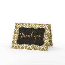 Glamoroso Damask Oro Papel de Estaño Bodas GRACIAS
