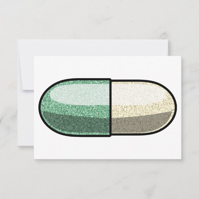 Tarjeta De Agradecimiento Glitter Fluoxetine (Anverso)