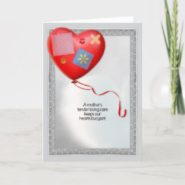 Tarjeta De Agradecimiento Globo cardíaco TLC de la madre