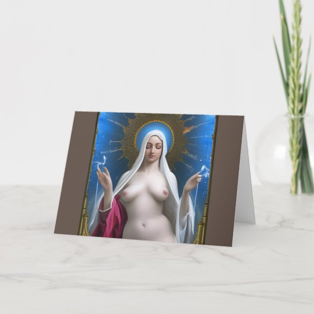 Tarjeta De Agradecimiento Gloria a la Divina Bestia de María (Anverso)