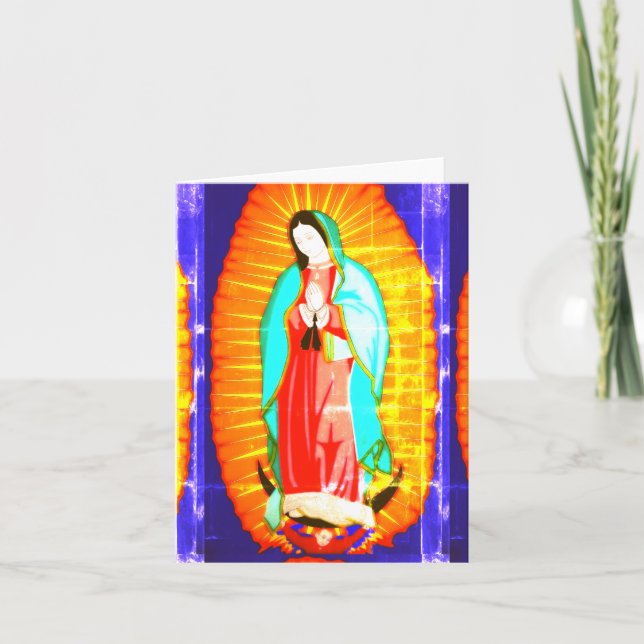 Tarjeta De Agradecimiento Gloria A Nuestra Señora De Guadalupe (Anverso)