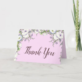 Tarjeta De Agradecimiento Gloria del ayuno rosa floral