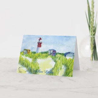 Tarjeta De Agradecimiento Glückwunschkarte Geburtstagskarte Leuchtturm