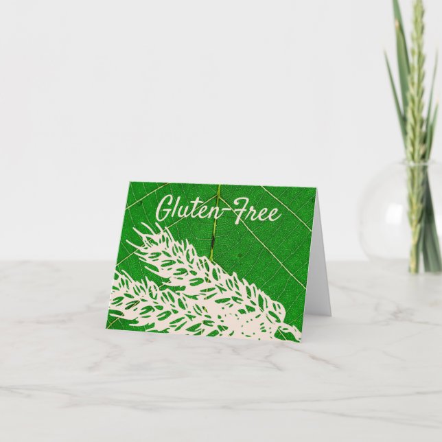 TARJETA DE AGRADECIMIENTO GLUTTEN FREE (Anverso)