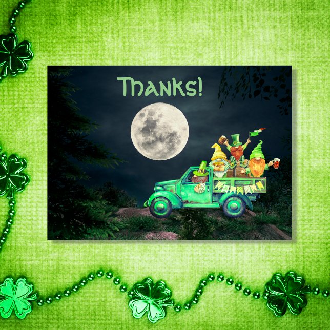 Tarjeta De Agradecimiento Gnomes irlandeses y gracias a la luna llena! (Subido por el creador)