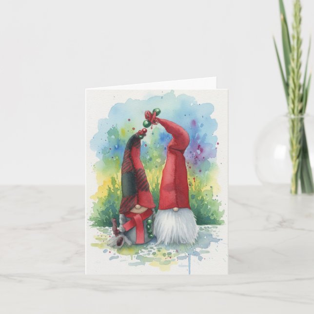 Tarjeta De Agradecimiento Gnomos de Invierno (Anverso)