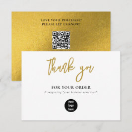Tarjeta De Agradecimiento Gold Business Gracias Logo Social Media