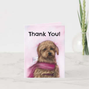 Tarjeta de agradecimiento (golden doodle)
