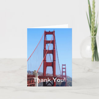 Tarjeta De Agradecimiento Golden Gate