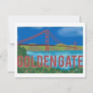 Tarjeta De Agradecimiento Golden Gate