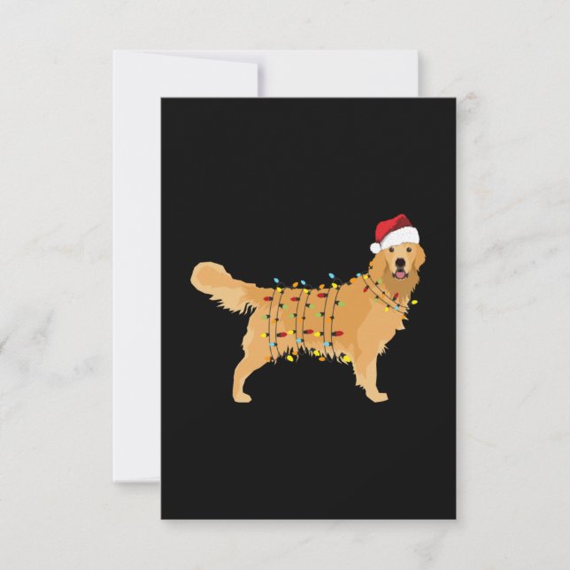 Tarjeta De Agradecimiento Golden Retriever (Anverso)