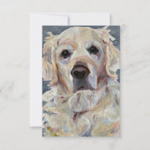 Golden Retriever Pintado A Mano En Lienzo