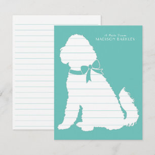 Tarjeta De Agradecimiento Goldendoodle Dog Puppy Labradoodle