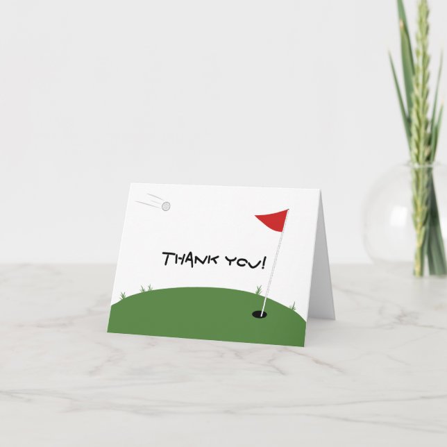Tarjeta De Agradecimiento Golf (Anverso)