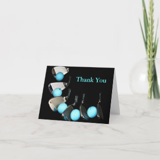Tarjeta De Agradecimiento Golf Coach Thank You Golf Ball And Irons 
