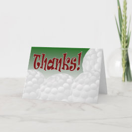 Tarjeta De Agradecimiento Golf - ¡Gracias!