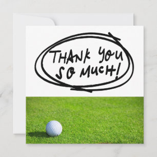 Tarjeta De Agradecimiento GOLF Greens Gratitud: Calle