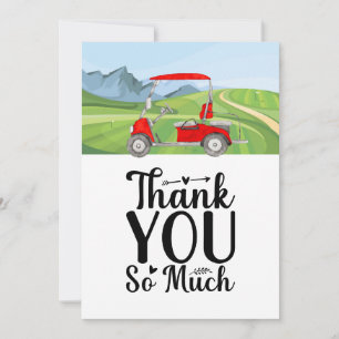 Tarjeta De Agradecimiento Golf Muchas gracias a los golfistas