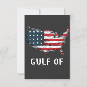 Tarjeta De Agradecimiento Golfo de América Divertido Trump Costa Este México