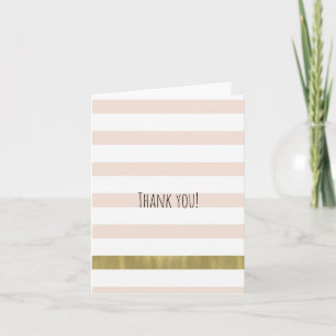 Tarjeta De Agradecimiento Golpes de oro blanco Gracias