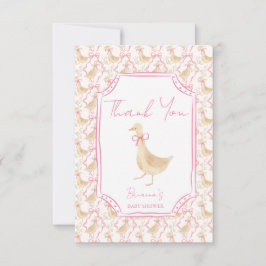 Tarjeta De Agradecimiento Goose nursery rhymes baby shower