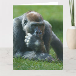 Tarjeta De Agradecimiento Gorila de succión del dedo